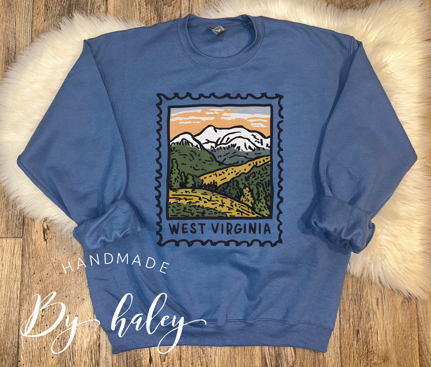 West Virginia Stamp Crewneck