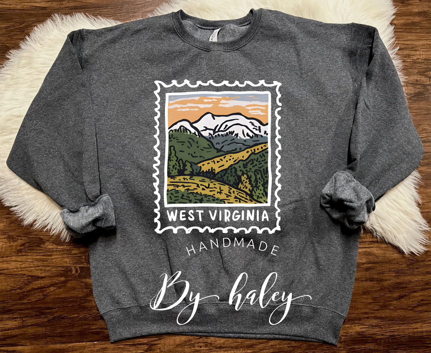 West Virginia Stamp Crewneck