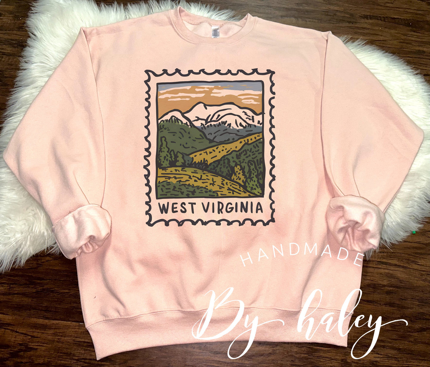 West Virginia Stamp Crewneck