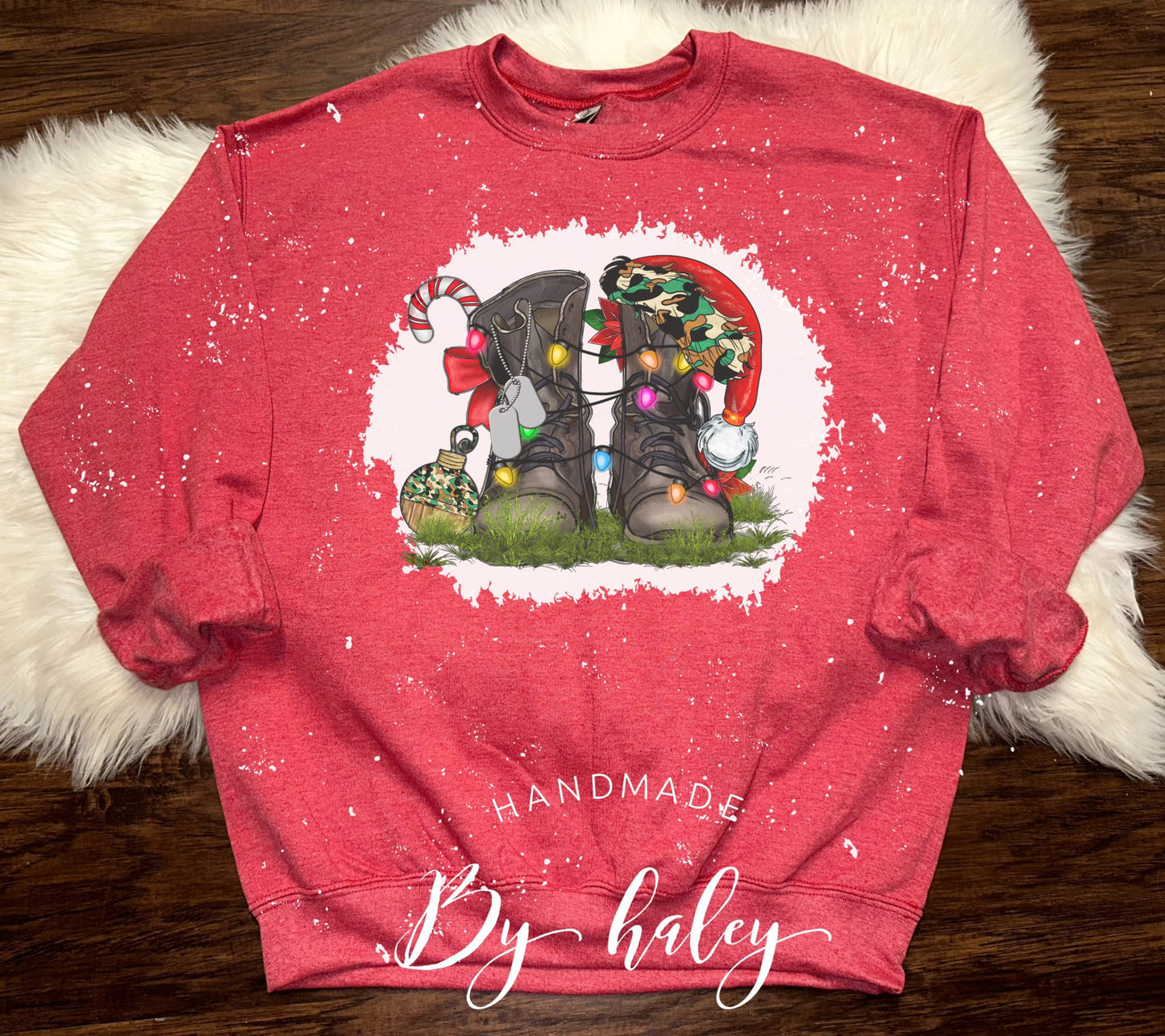 Bleached Boots Christmas Crewneck