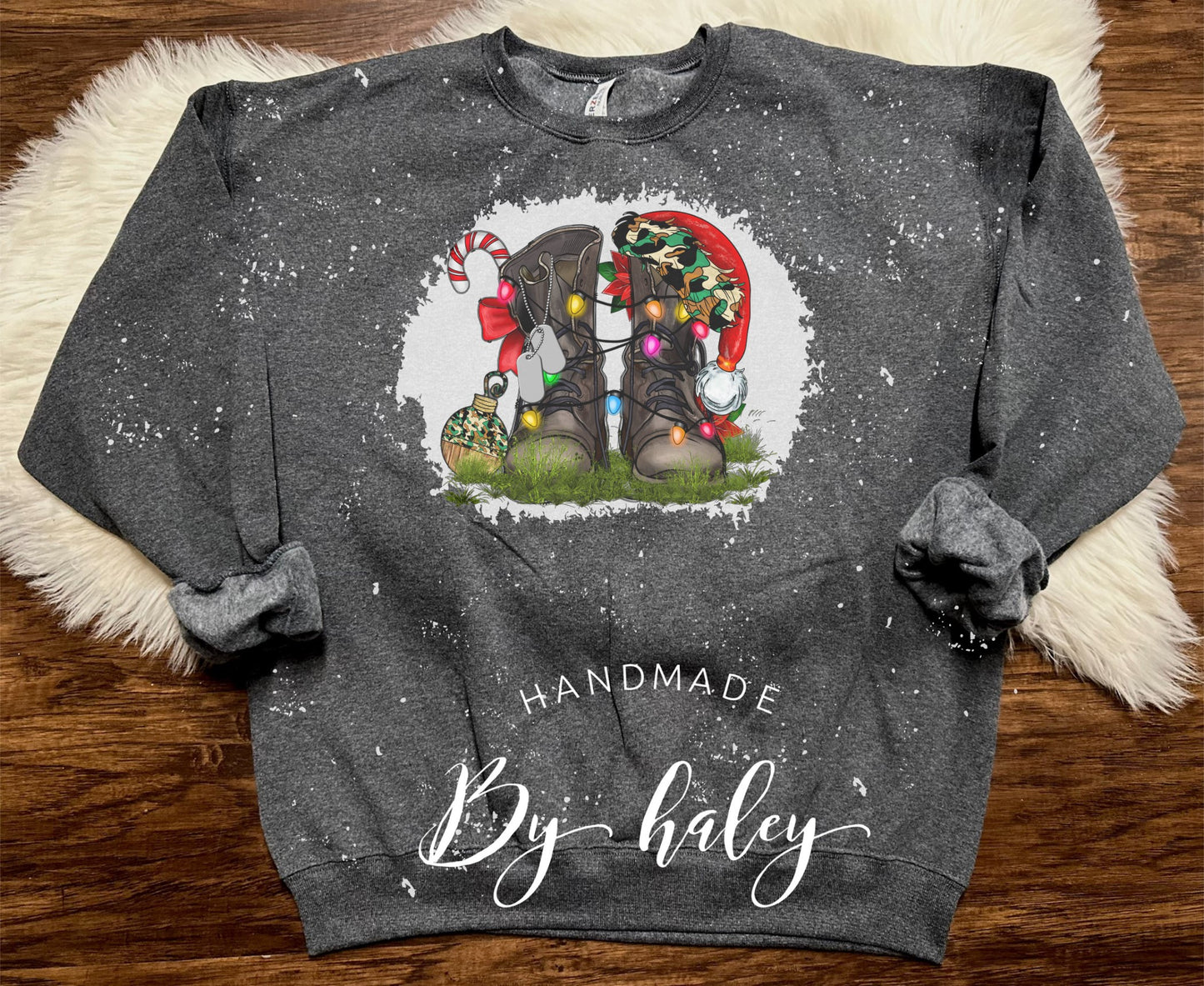 Bleached Boots Christmas Crewneck