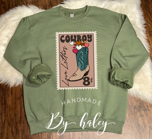 Cowboy Love Letter Crewneck