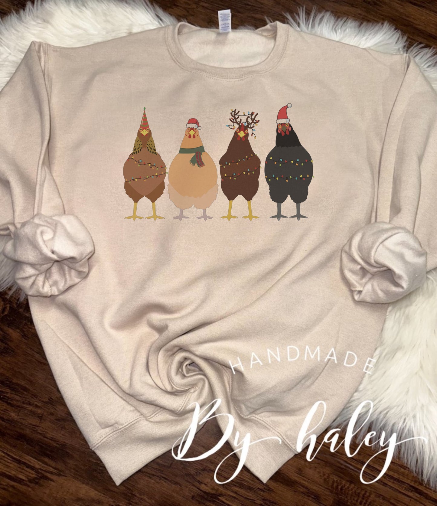 Christmas Chickens Crewneck