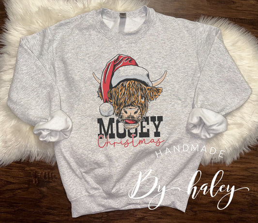 Mooey Christmas Cow Crewneck