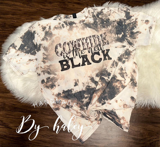 Bleached Cowhide Is The New Black T-Shirt