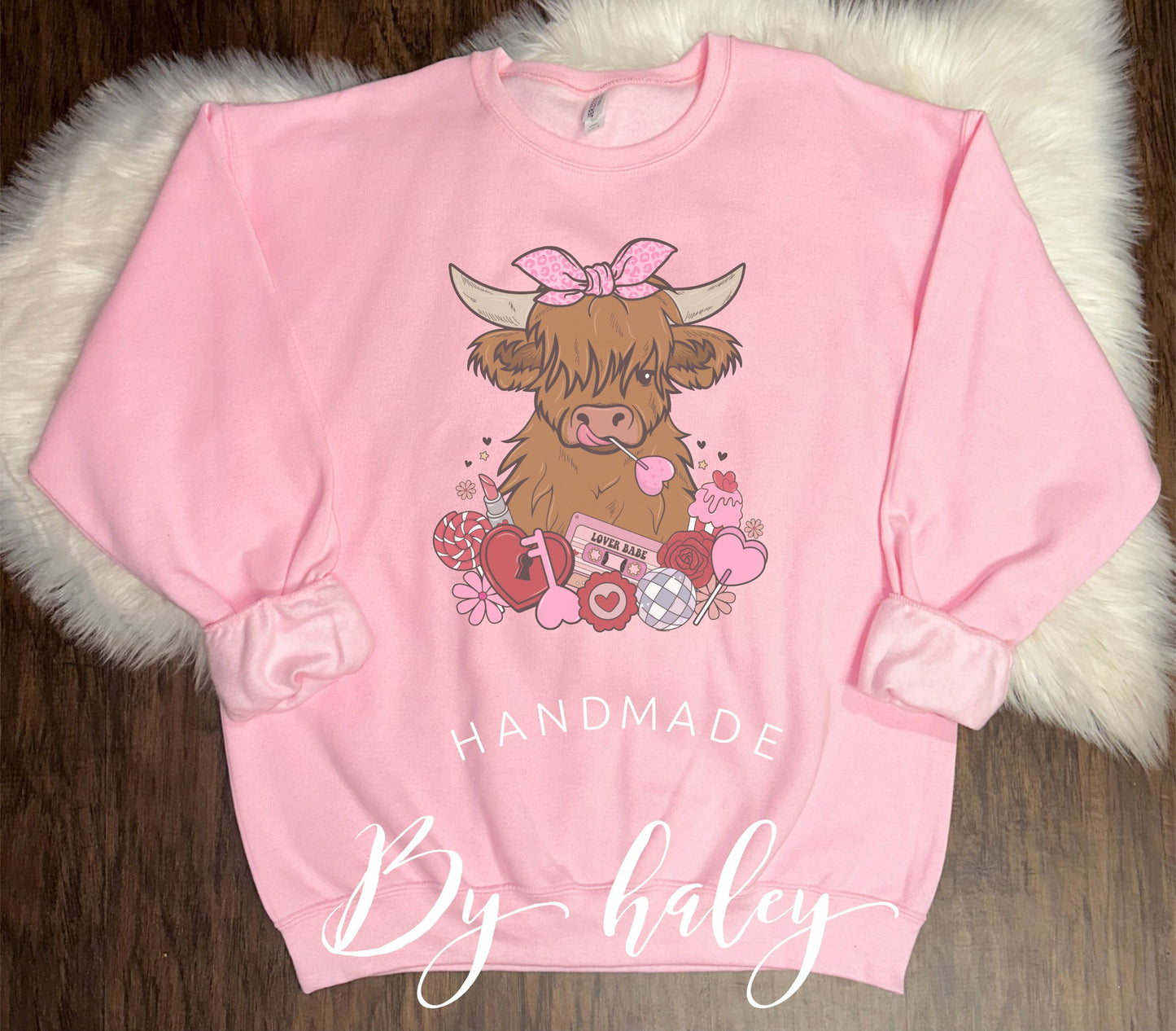 Valentine Cow Crewneck