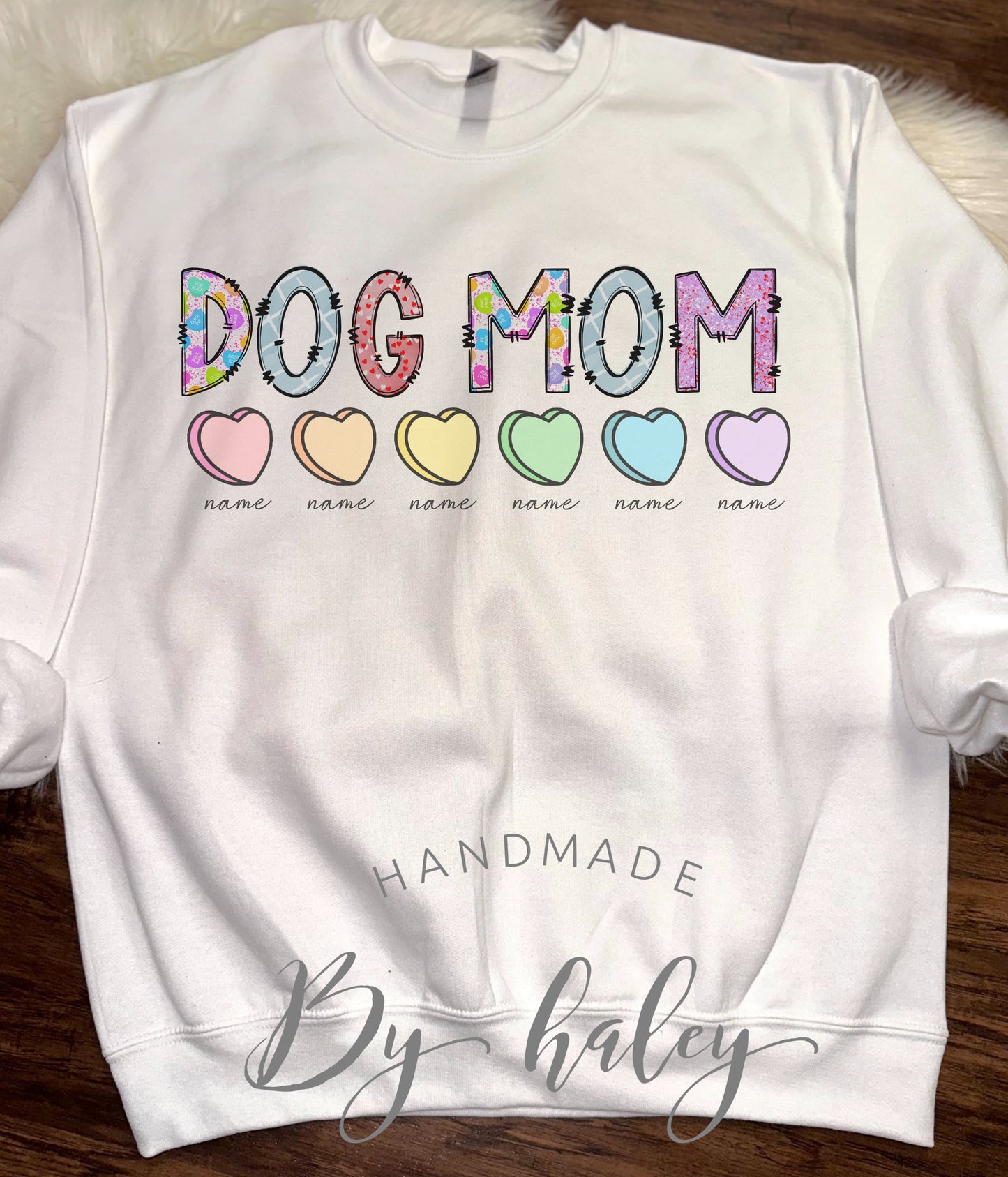 Custom Dog Mom Valentine's Crewneck