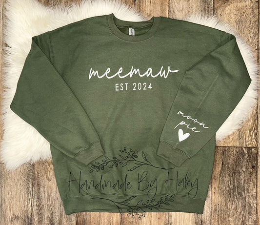 Custom Grandma Sweatshirt