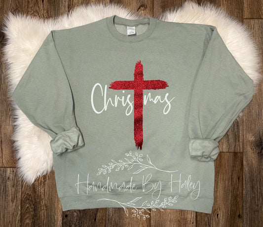 Christmas Cross Crewneck