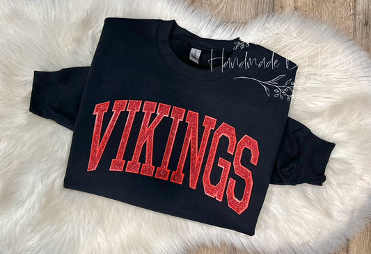 Glitter Vikings Crewneck