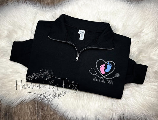 Custom Labor & Delivery Quarter Zip