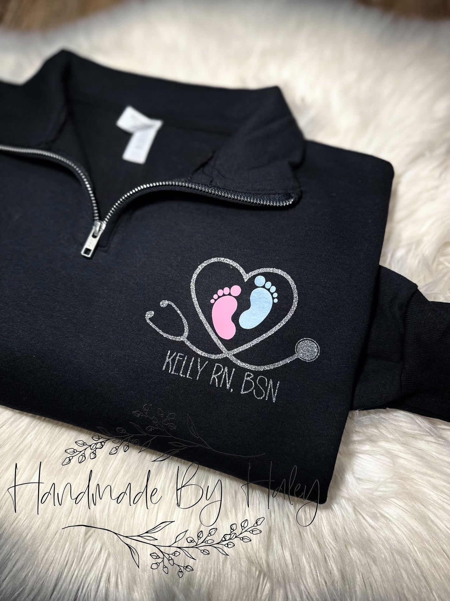 Custom Labor & Delivery Quarter Zip