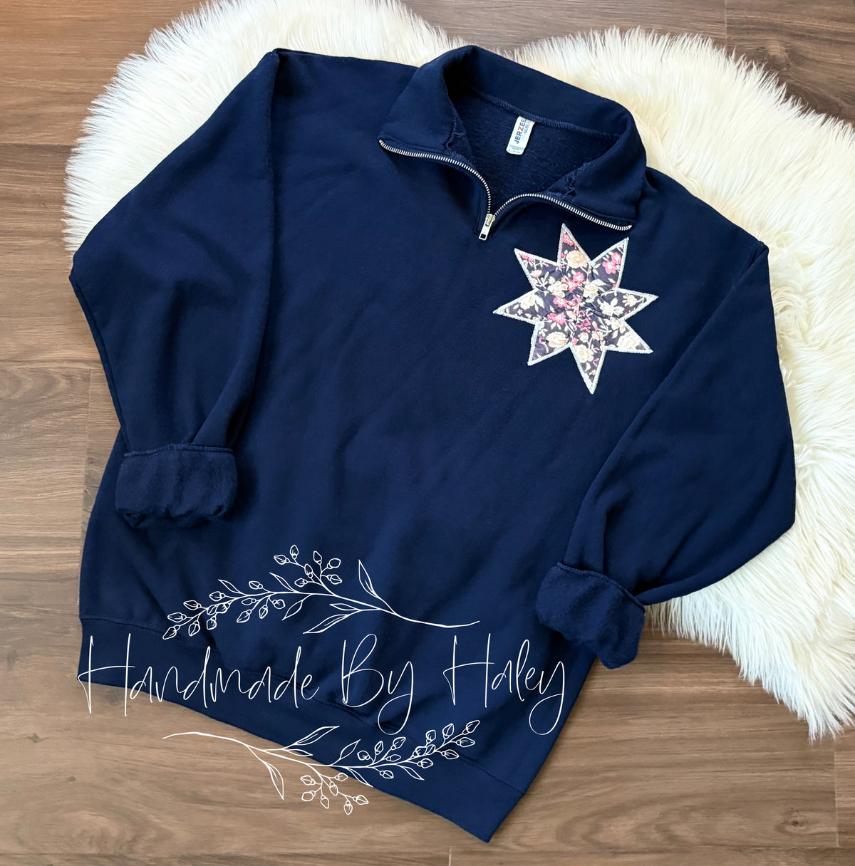 Large Quilted Star Quarterzip
