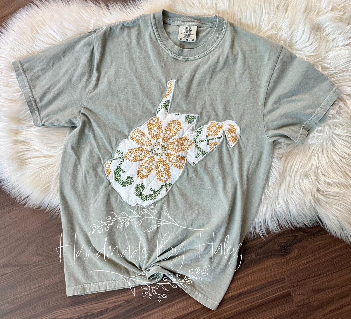 Medium Quilted West Virginia T-Shirt