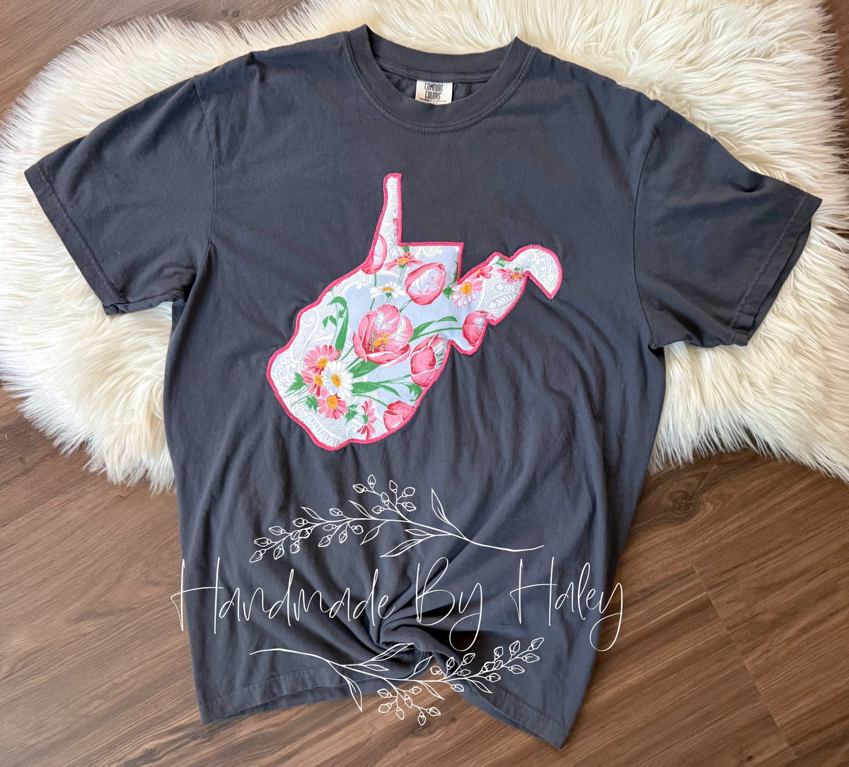 Large Floral West Virginia T-Shirt