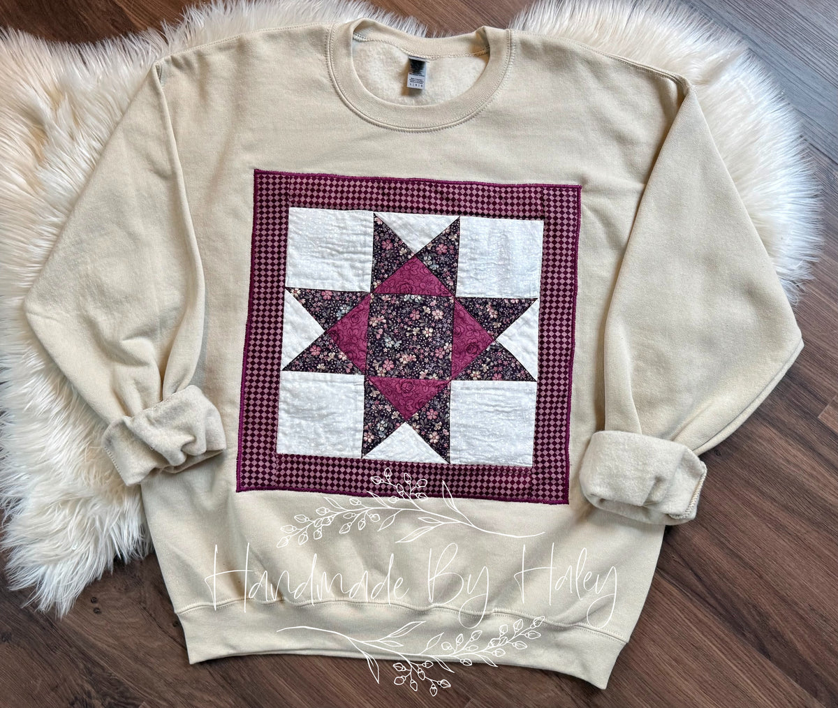 Large Quilt Block Crewneck