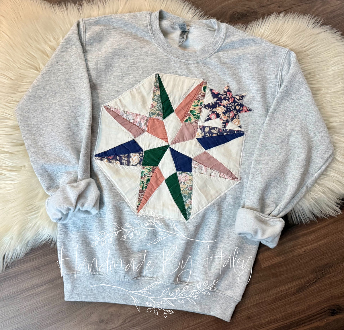 Small Quilted Star Crewneck