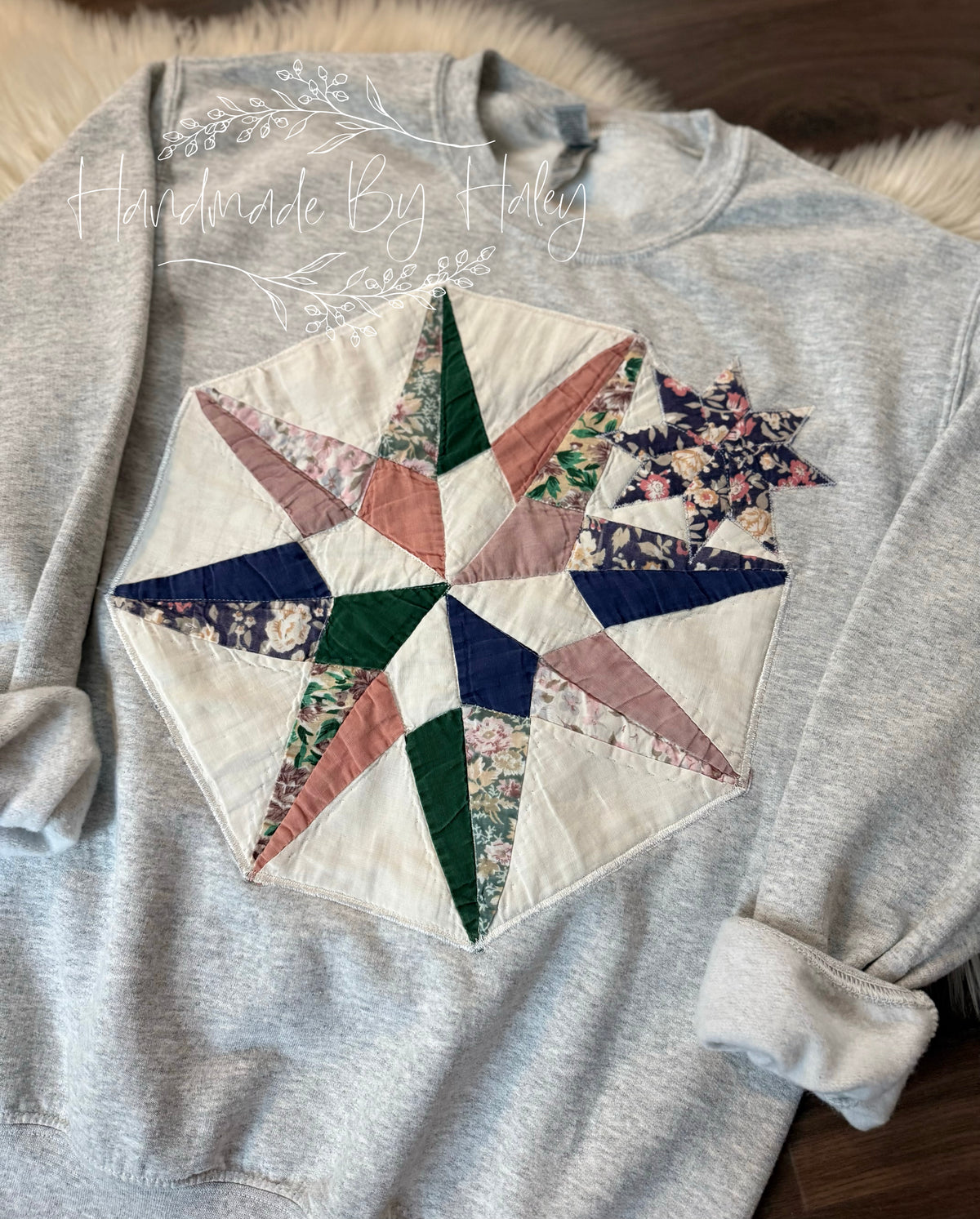 Small Quilted Star Crewneck