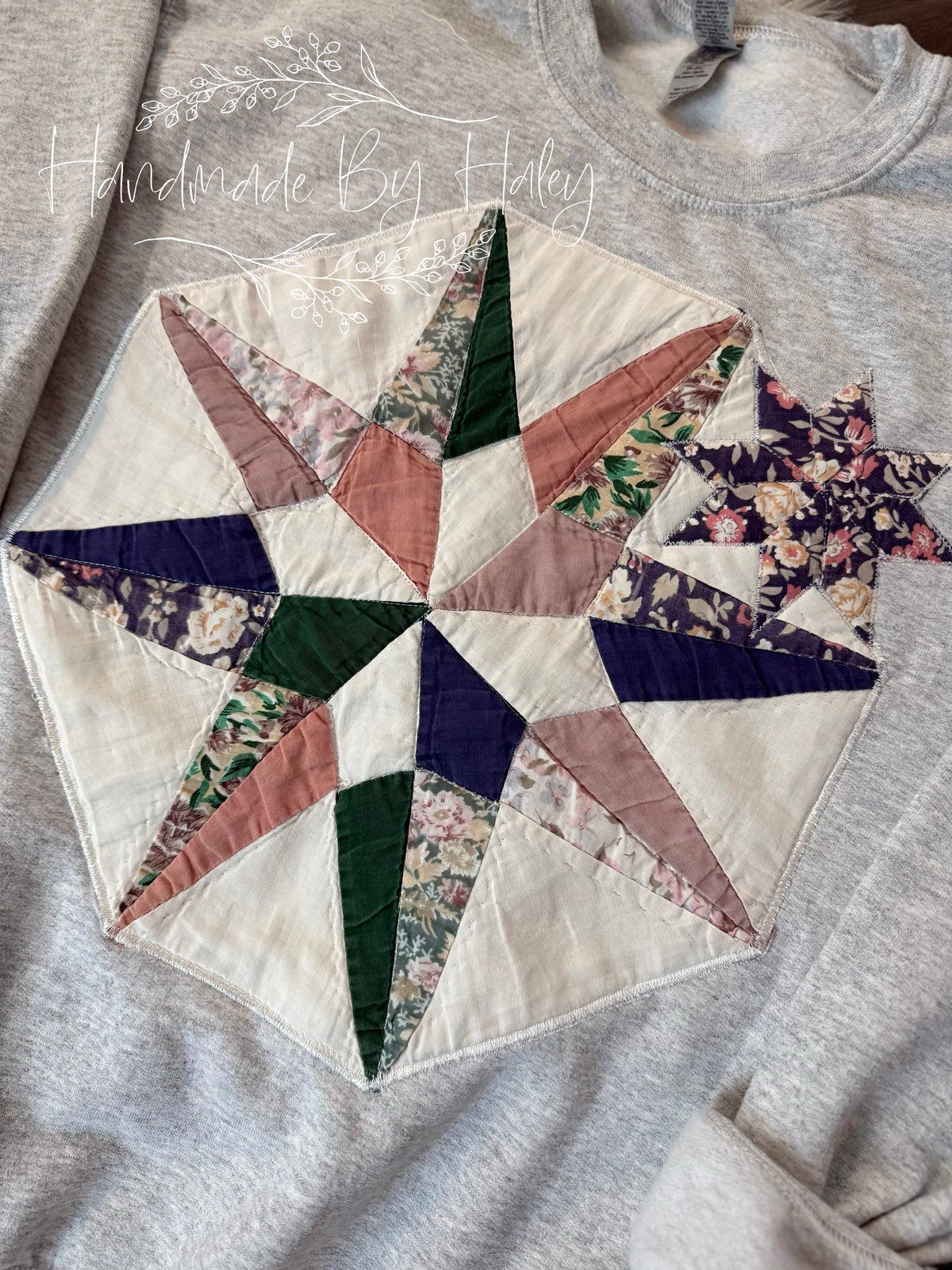 Small Quilted Star Crewneck