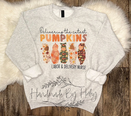 Delivering The Cutest Pumpkins Crewneck