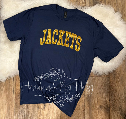 Glitter Yellow Jackets T-Shirt