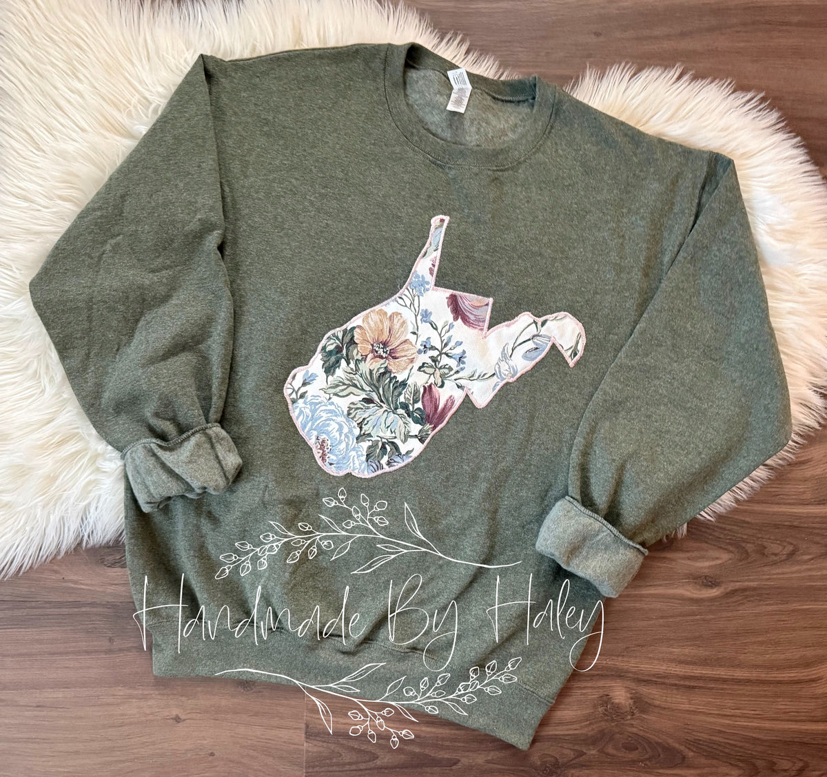 Medium Floral West Virginia Crewneck