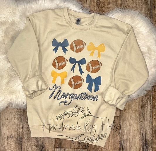 Coquette WV Football Crewneck