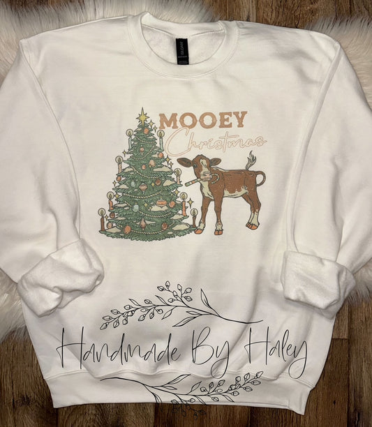 Mooey Christmas Cow Crewneck