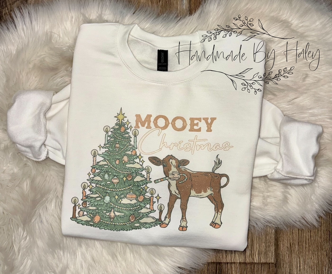 Mooey Christmas Cow Crewneck