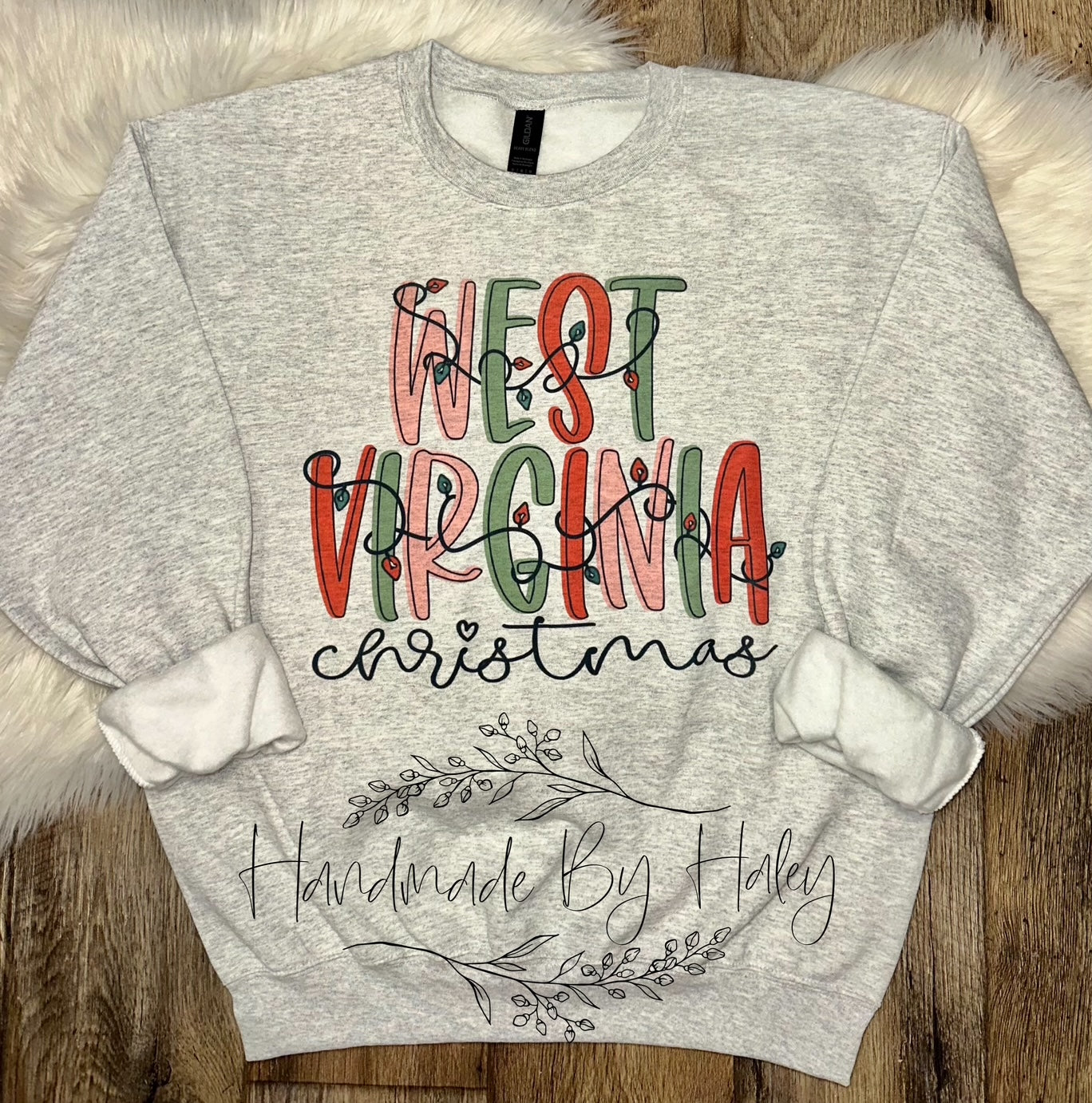 West Virginia Christmas Crewneck
