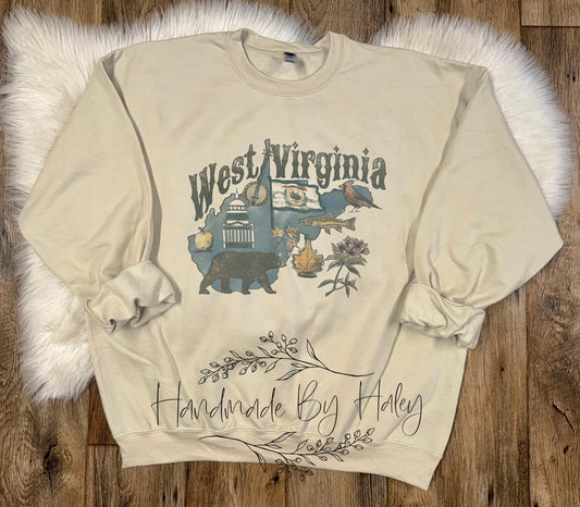 West Virginia State Crewneck