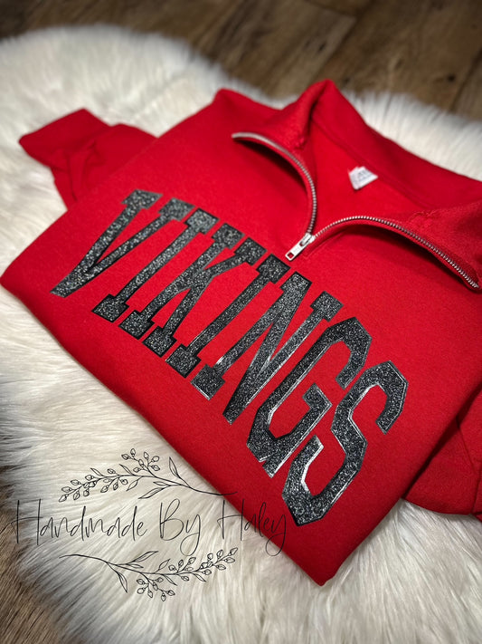 Glitter Vikings Quarter Zip