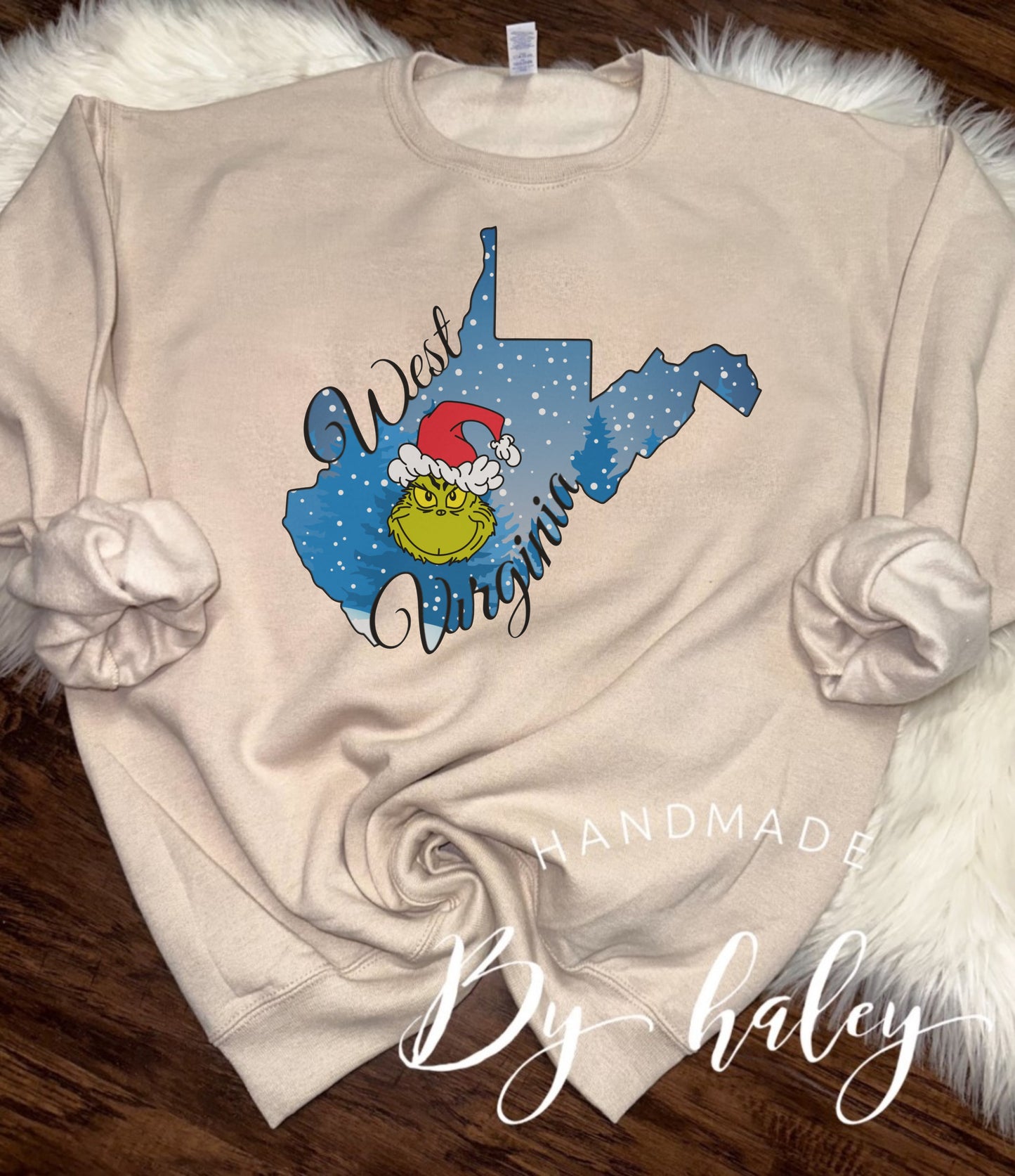 West Virginia Christmas Crewneck