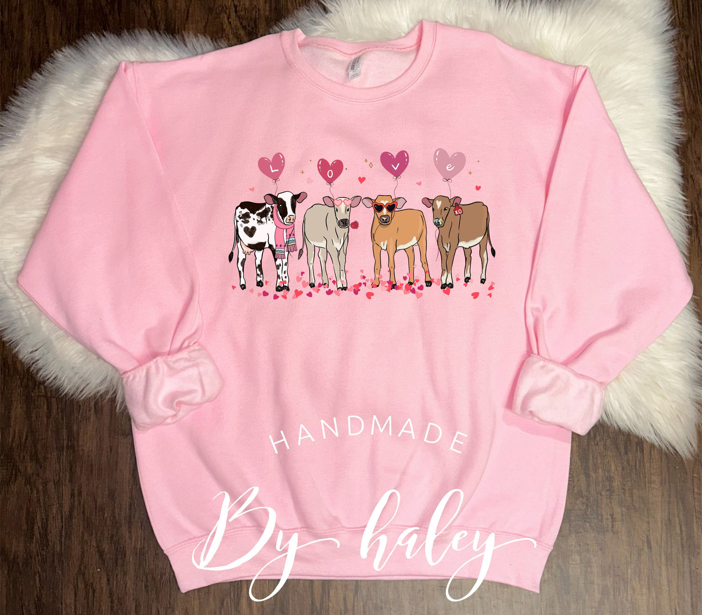 Valentine Cow Crewneck