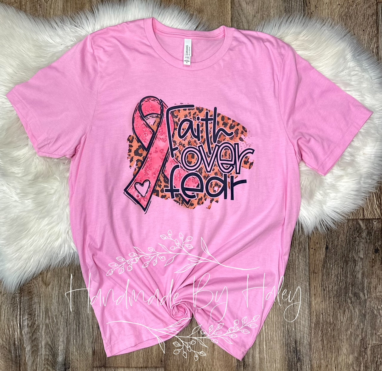 Breast Cancer Faith Over Fear T-shirt