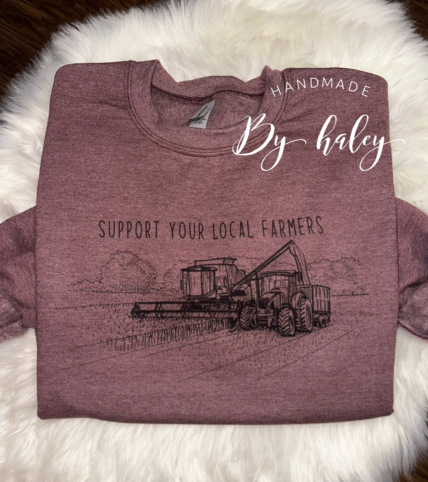 Support Your Local Farmers Crewneck