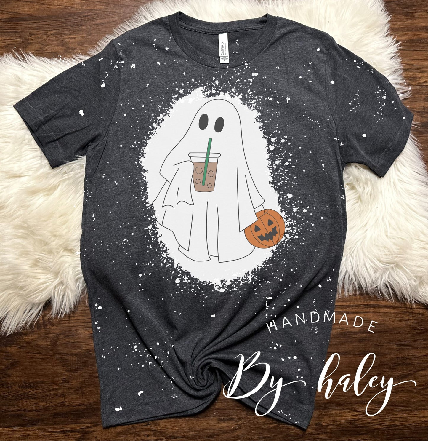 Bleached Iced Coffee Ghost T-Shirt