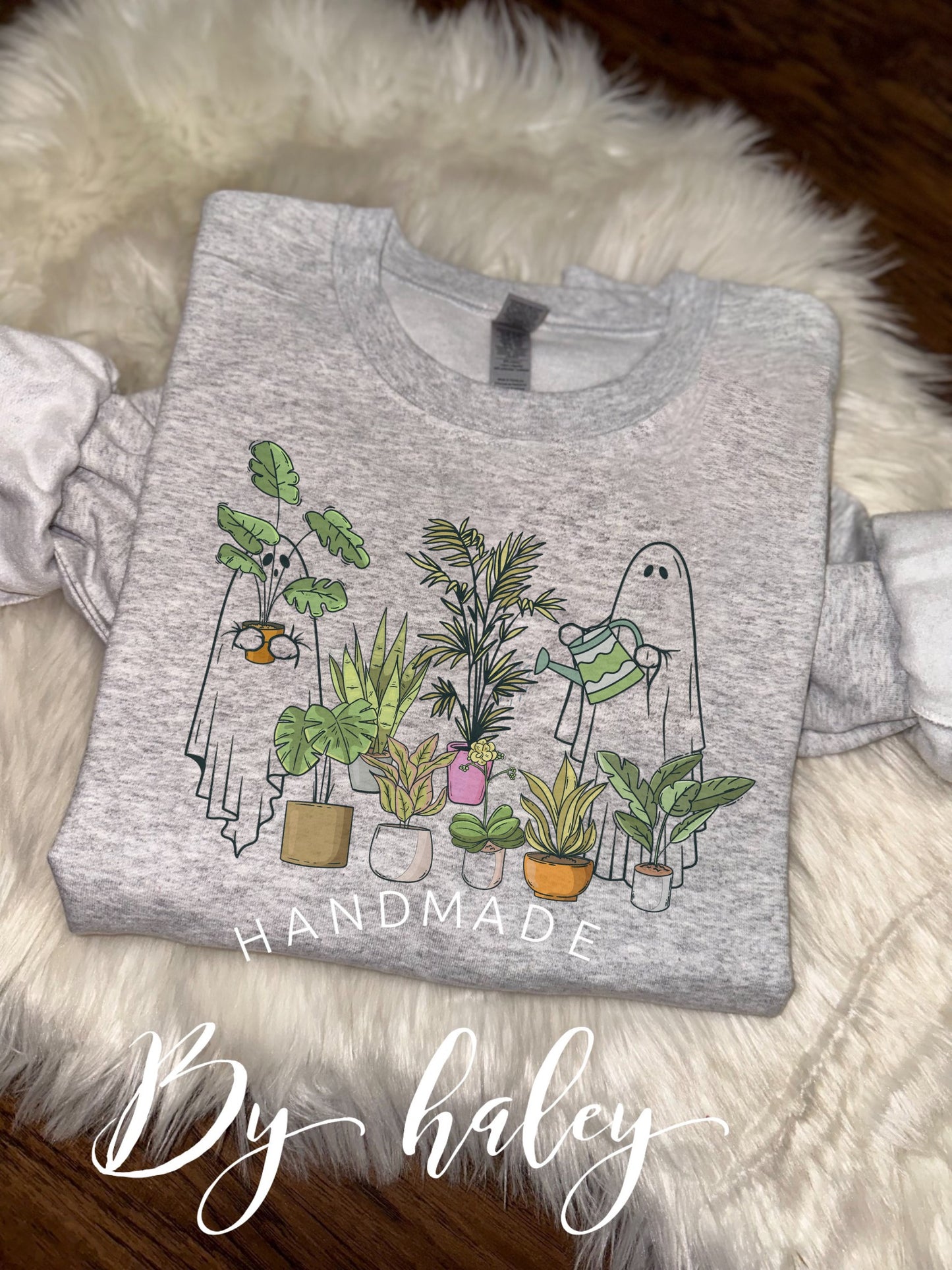 Plant Lady Ghost Crewneck