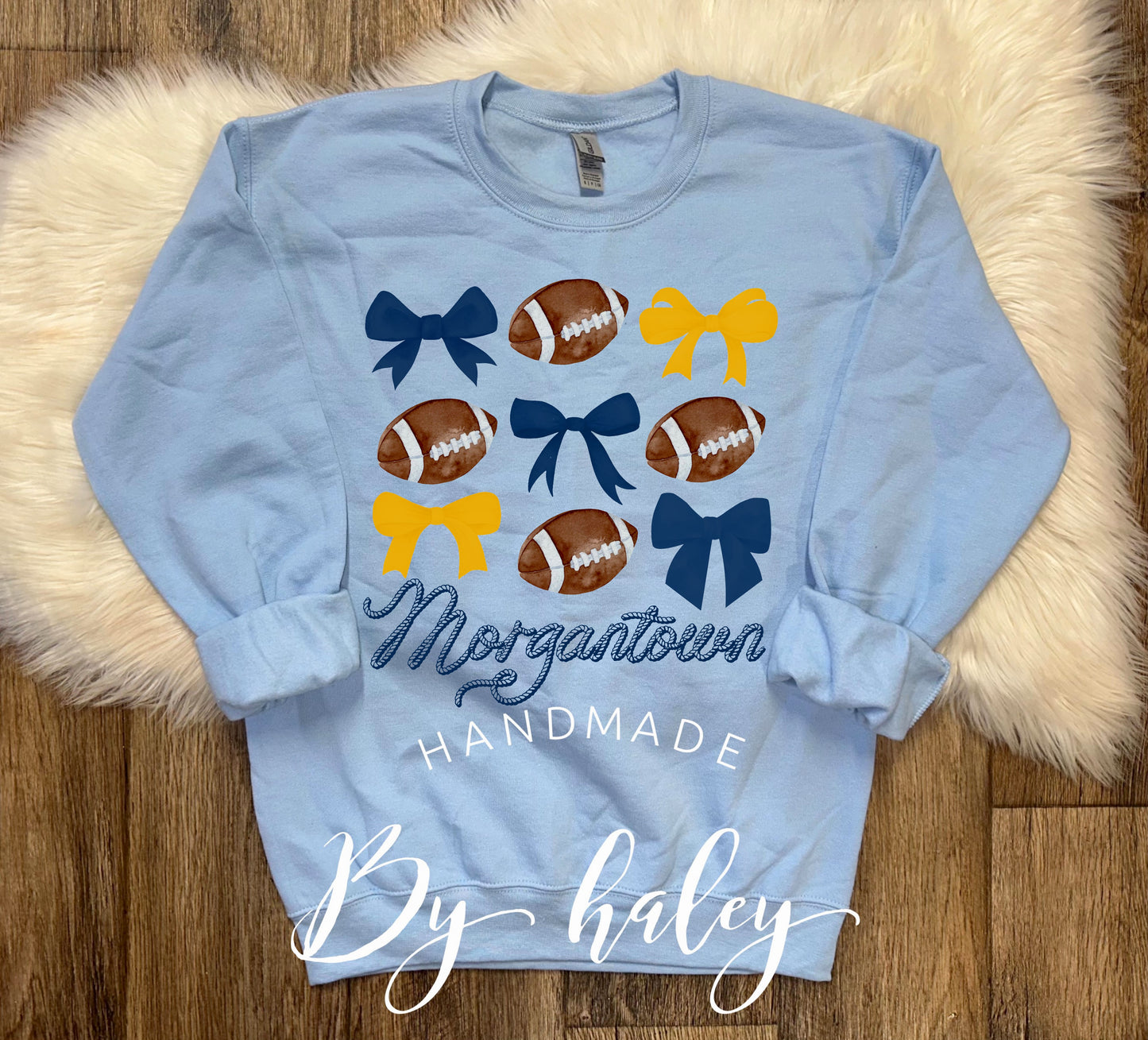 Coquette WV Football Crewneck