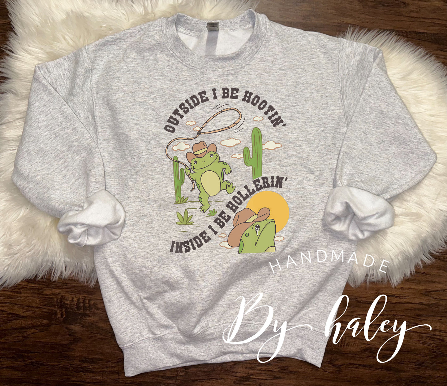 I Be Hootin' Frog Crewneck