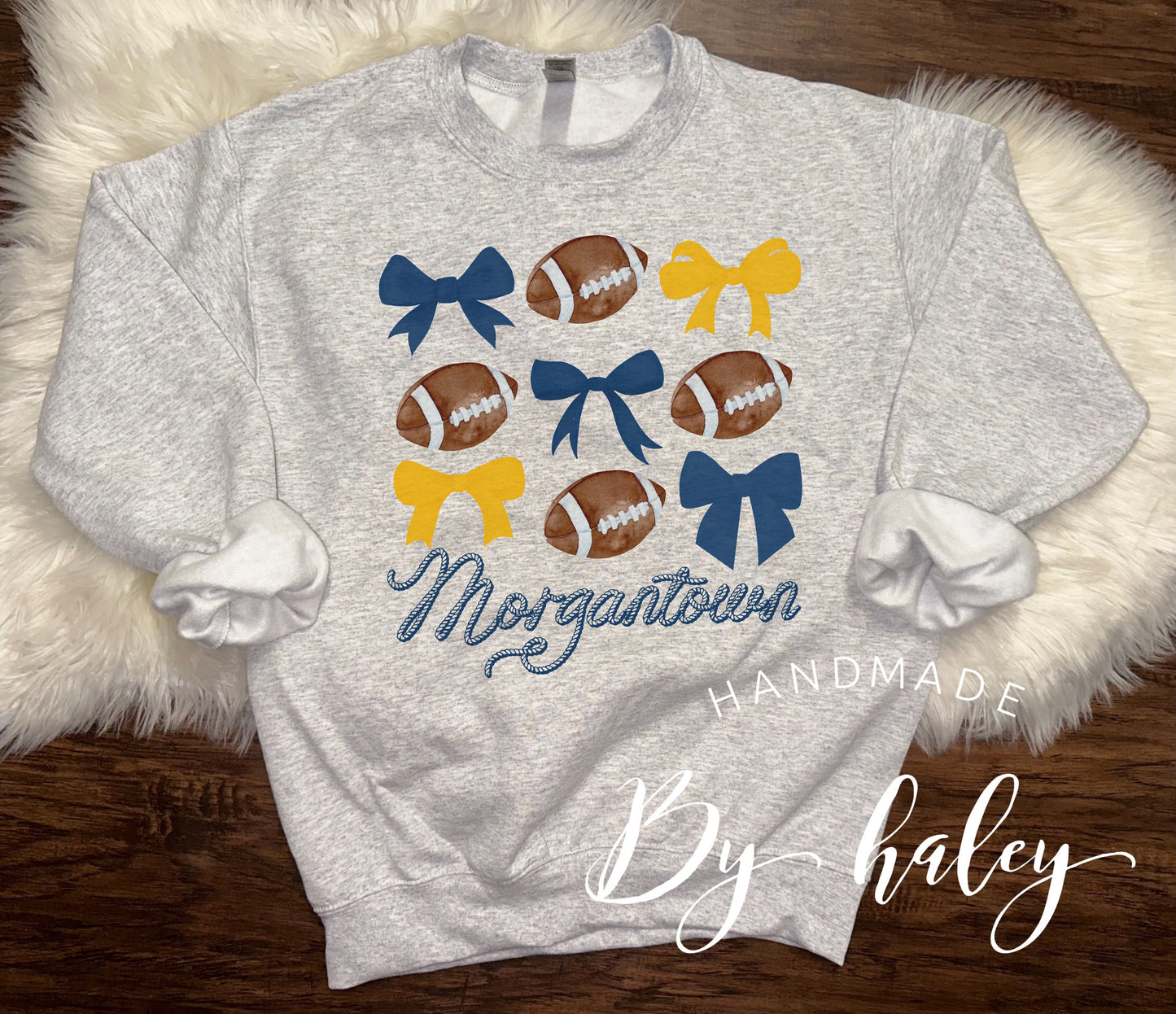 Coquette WV Football Crewneck