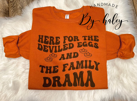 Deviled Eggs & Family Drama Crewneck