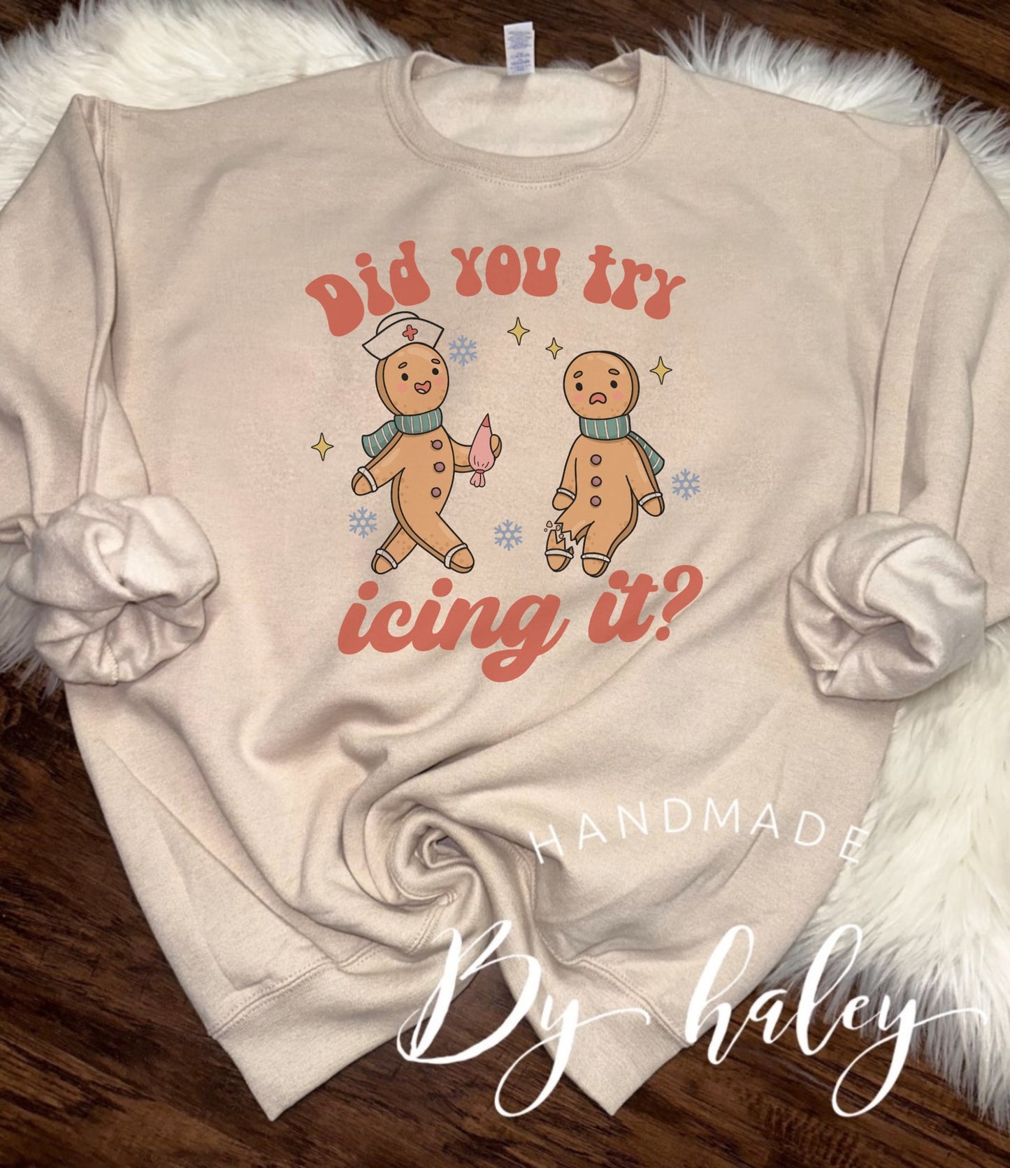 Gingerbread Icing It Nurse Crewneck