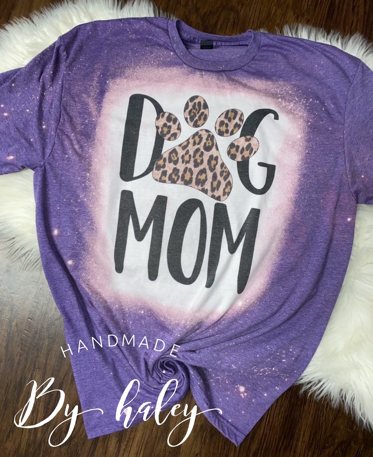Bleached Dog Mom T-Shirt