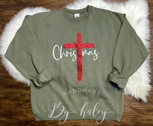 Christmas Cross Crewneck