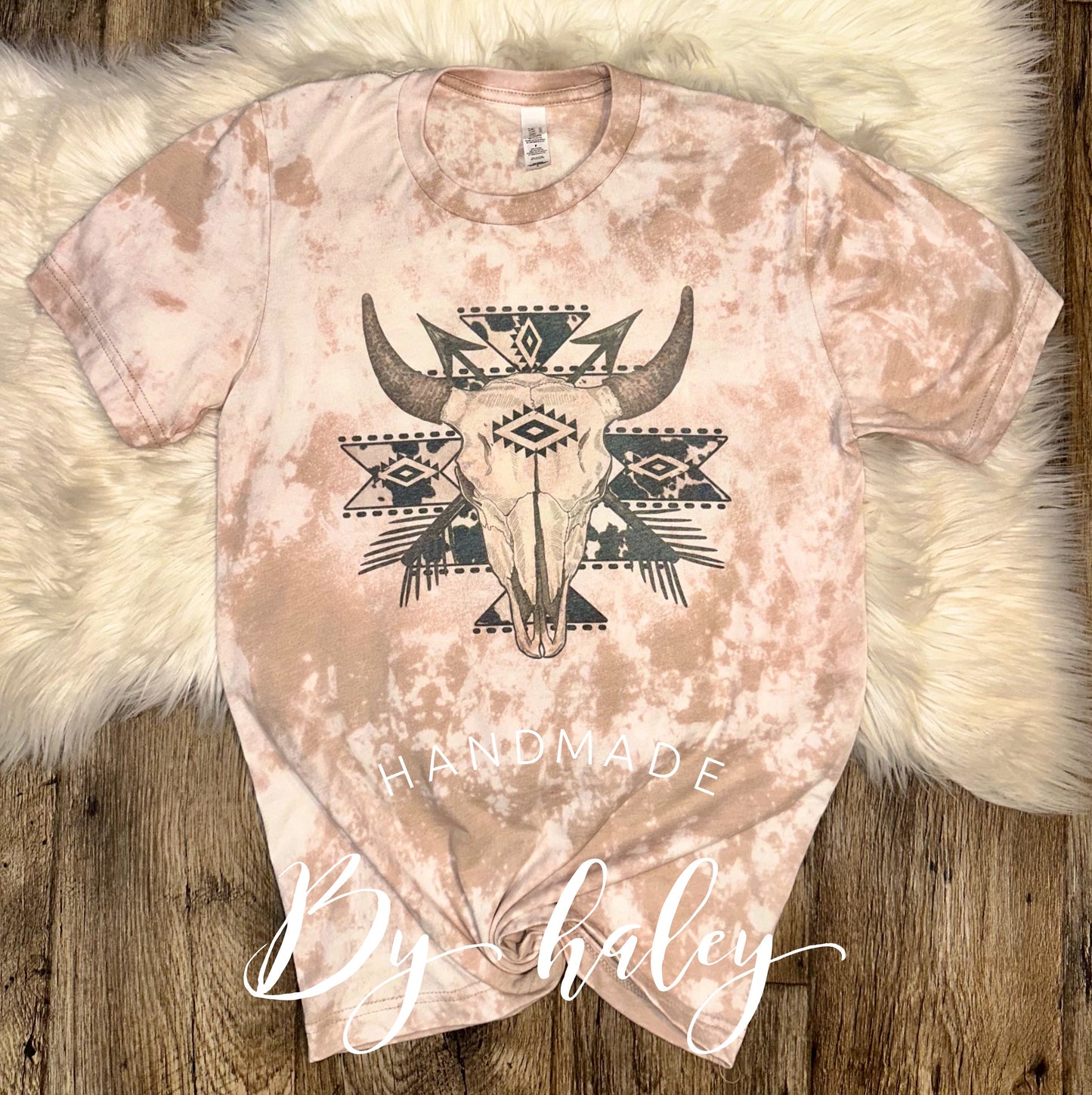 Bleached Cow Skull Western T-Shirt