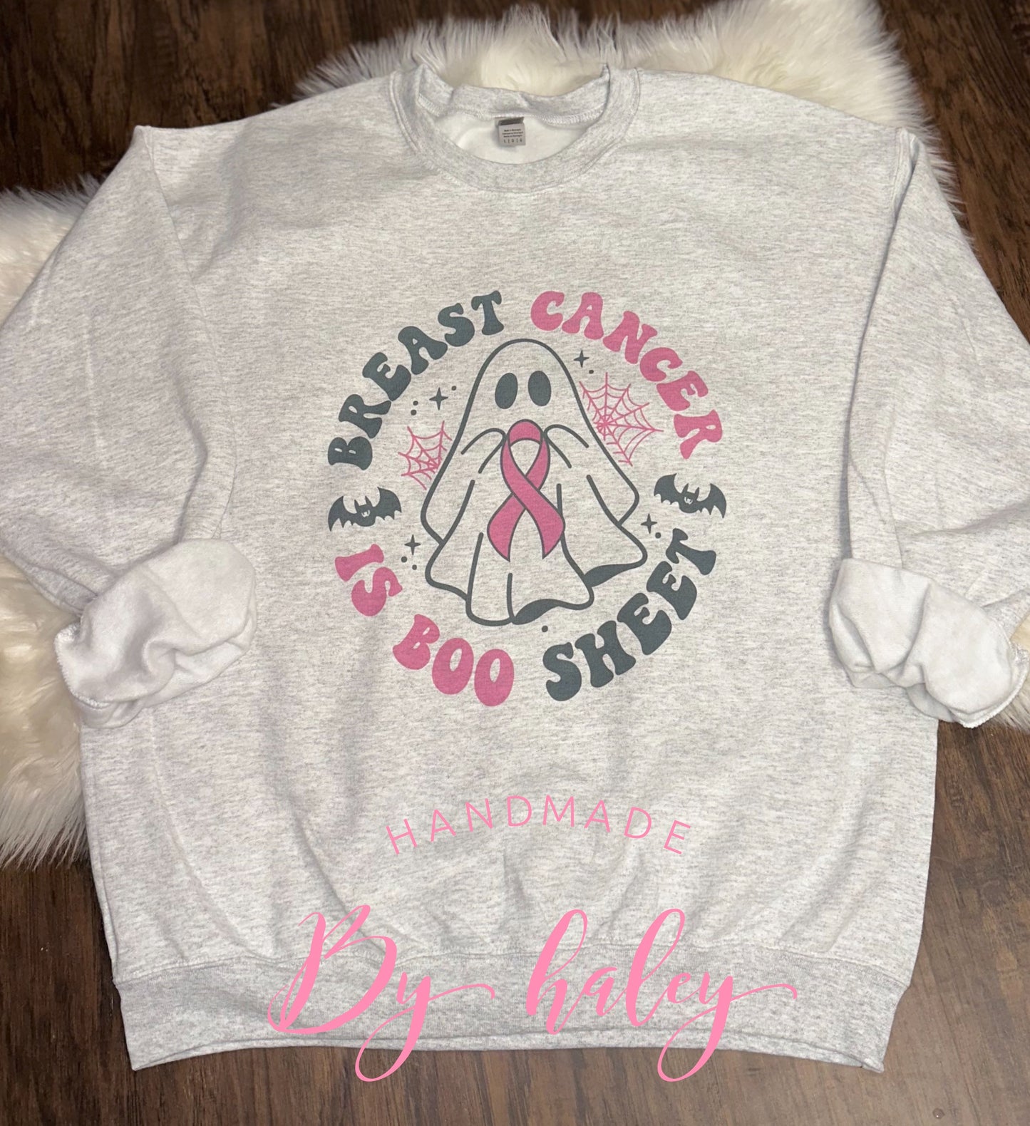 Breast Cancer Is Boo Sheet Crewneck