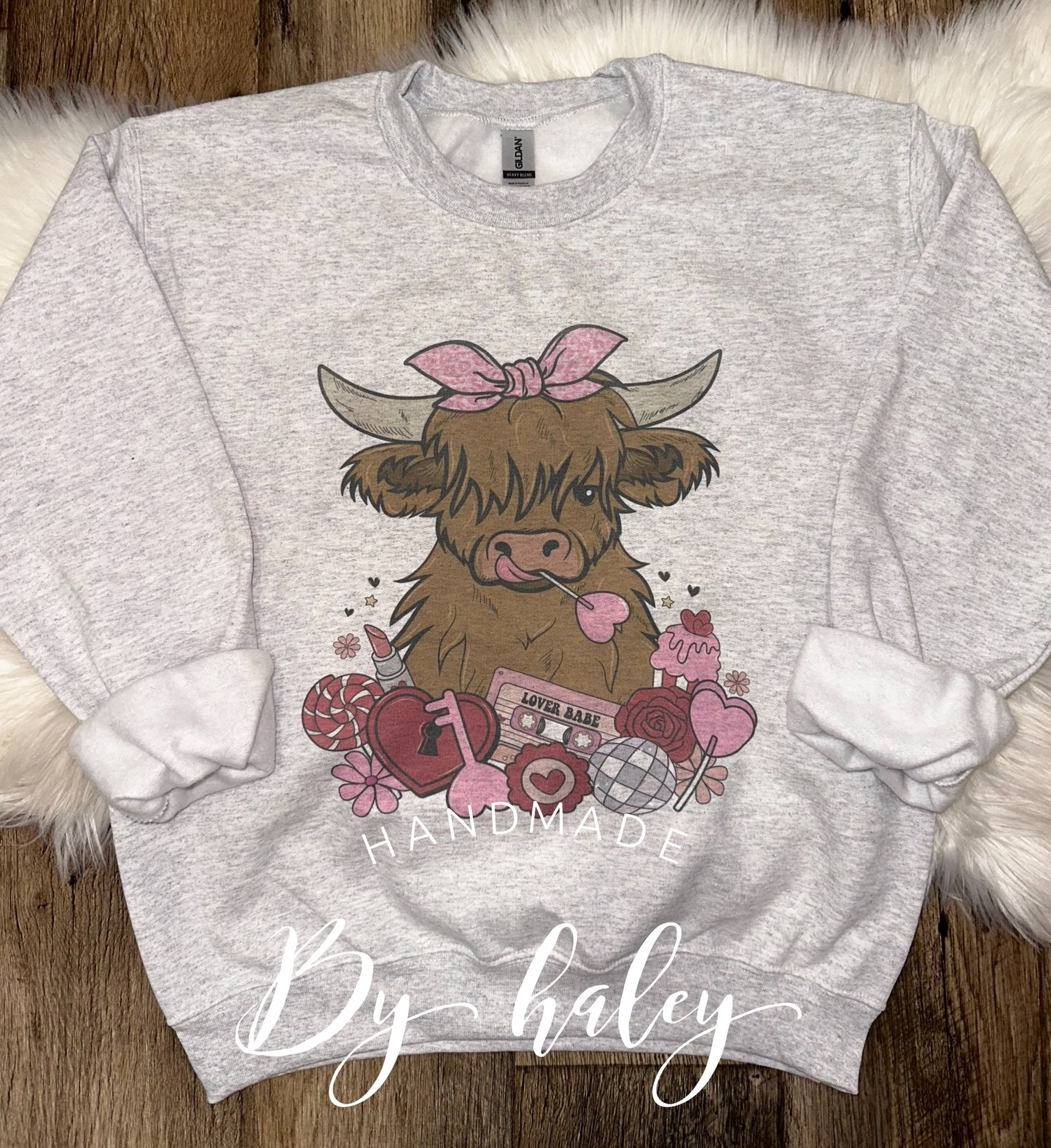 Valentine Cow Crewneck