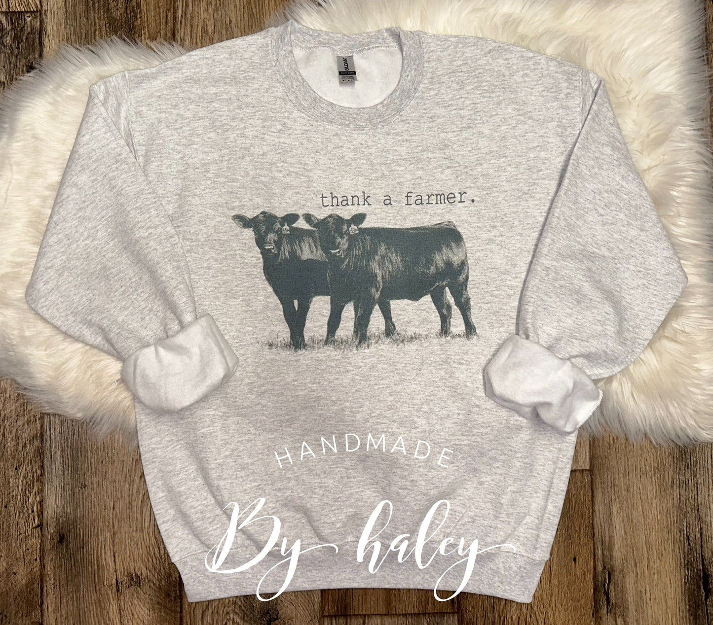 Thank A Farmer Cow Crewneck