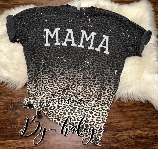 Bleached Leopard Mama T-Shirt